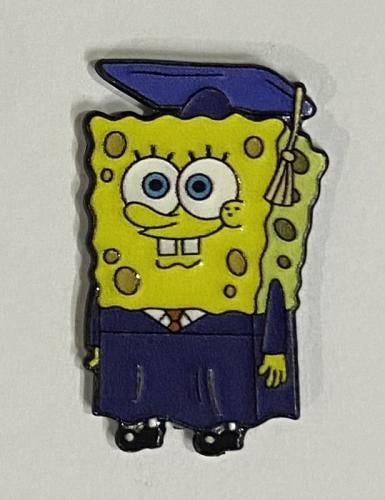 ستيكر معدني سبونج بوب متخرج