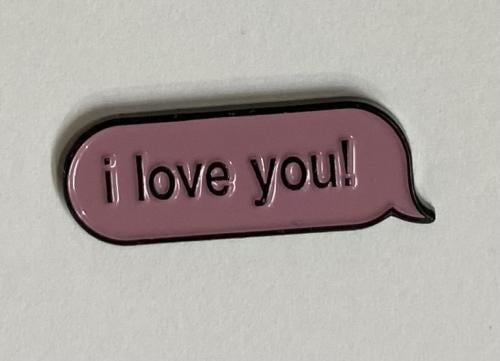 ستيكر معدني i love you