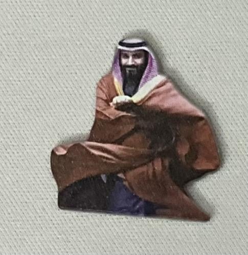 ستيكر معدني ولي العهد محمد بن سلمان