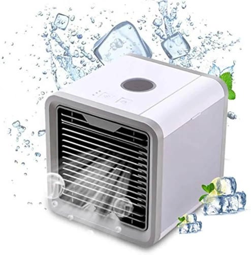 مكيف صغير متنقل 3×1 | يبرد، يرطب، ينقي الهواء-ابيض