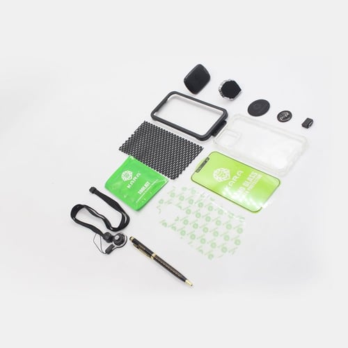 بكج حماية ايفون 11 برو من كارا 12 في 1 - شفاف ضد ا...