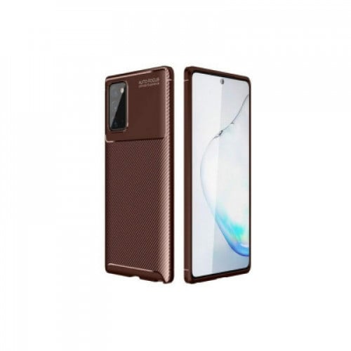 غطاء كربون فخم بني بتصميم رائع وأنيق لحماية جهاز S...