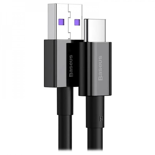 كيبل شحن بيسوس USB إلى Type-C بطول 1 متر – أسود