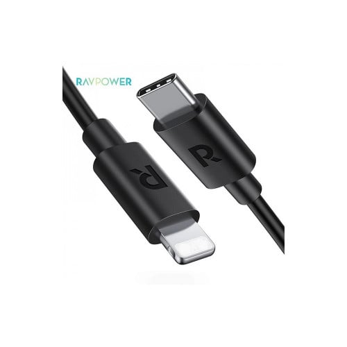 كيبل تايب سي طول 1 م مع لايتنينغ من راف باور - اسو...