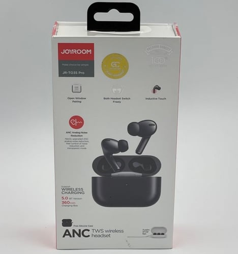 سماعة جيروم T03S برو بخاصية عزل الضجيج ANC- اسود