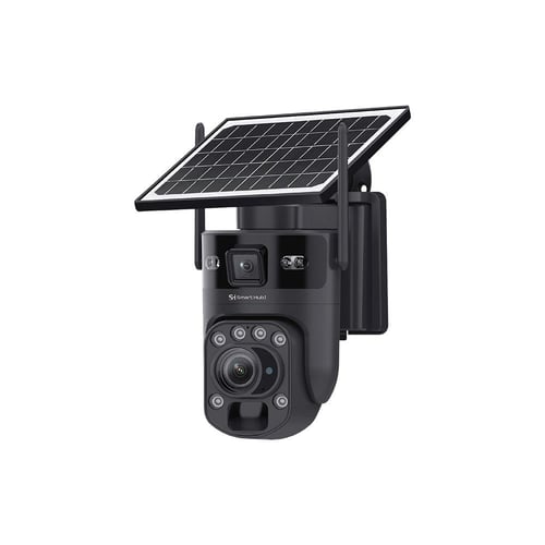 كاميرا مراقبة شمسية 3K تعمل بشريحة بيانات 4G - عدس...