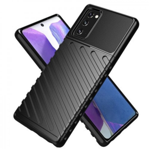 غطاء حماية اسود واقي للصدمات بتصميم رائع لحماية جه...