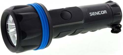 كشاف يدوي سينكور ال اي دي مقاوم للماء والغبار اسود