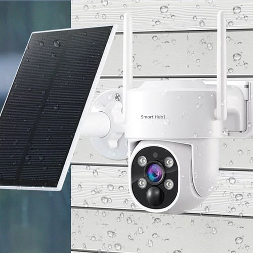 نظام كاميرات مراقبة بالطاقة الشمسية متحركة 4 كامير...
