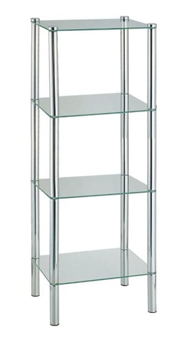 رفوف حمام عدد 4 رفوف مربع