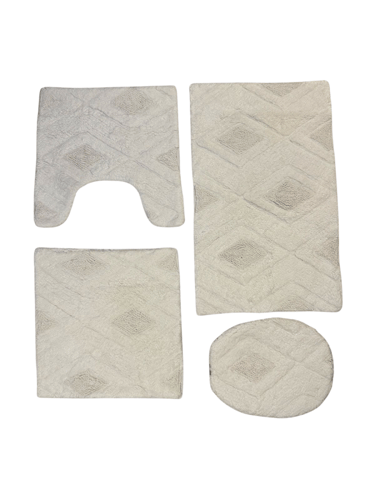 طقم دعاسات حمام مكونة من 4 قطع