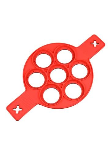 قالب سيليكون للبيض والبان كيك أحمر