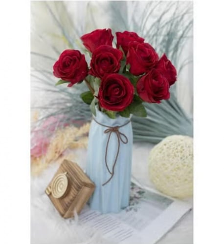 زهور صناعية من 9 قطع