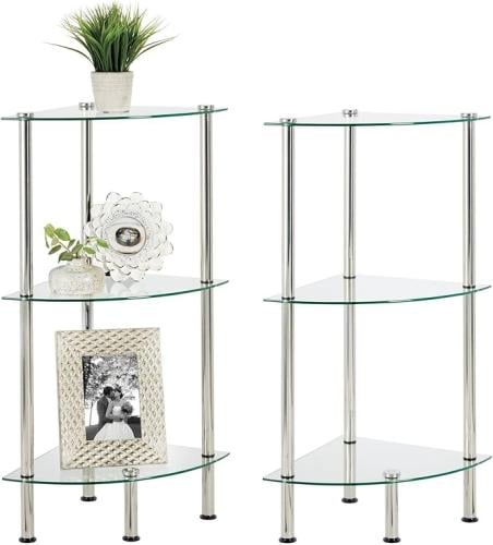 زاوية رفوف حمام عدد 3 رفوف