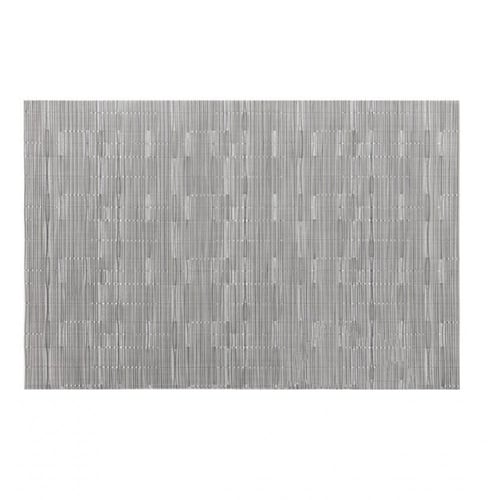 طقم مفارش أطباق نسيجية مكون من 6 قطع رمادي