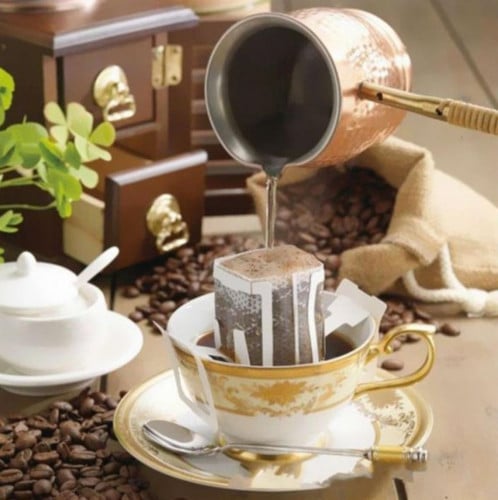 مجموعة أكياس ورقية يابانية لفلتر القهوة بالتنقيط م...