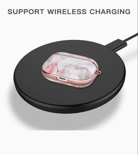 غطاء حماية واق لسماعات أبل آيربودز برو مع خطاف لسل...