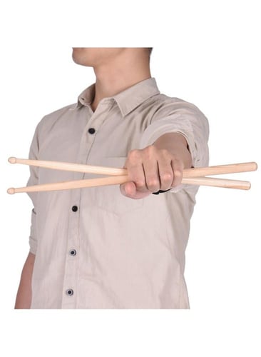 طقم عصا طبل خشبية من 12 زوج