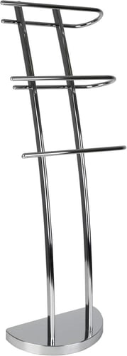 علاقة مناشف مطلية فضية