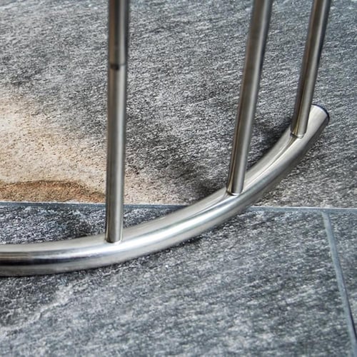 رف مناشف حامل معدني من 3 طبقات، مطلي بالكروم بلون...