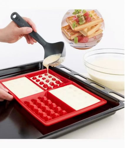 قالب سيلكون بتصميم وافل