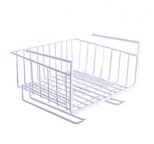 سلة تخزين يمكن تعليقها تحت رف