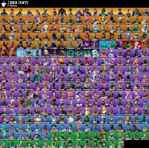 تاجير حساب سوني فورتنايت + 300 سكن + سكن شيطون + +...