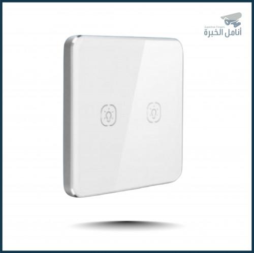 مفتاح انارة ثنائي - زجاجي