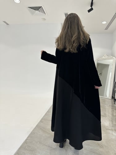 عباية الجوري اسود