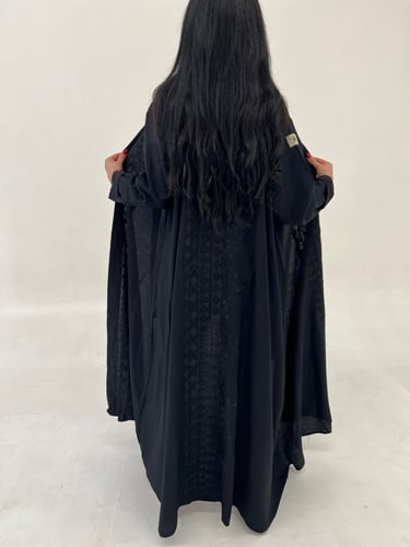 عباية دبل كلوش اسود