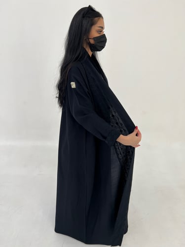 عباية دبل كلوش اسود
