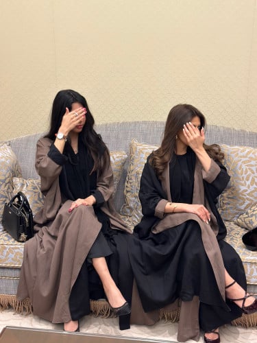 عباية دبل فيس بني واسود