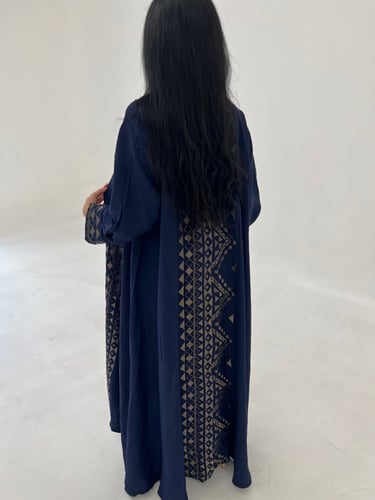 عباية دبل كلوش كحلي