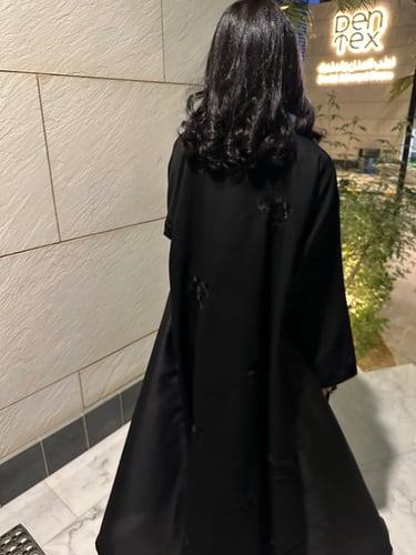 عباية زهر اسود