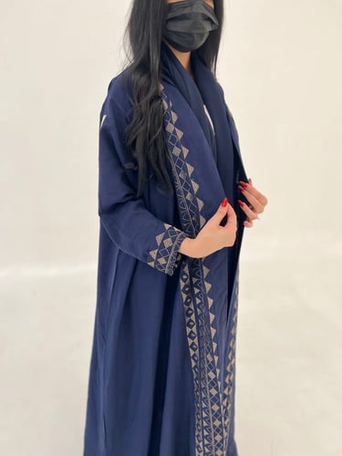 عباية دبل كلوش كحلي