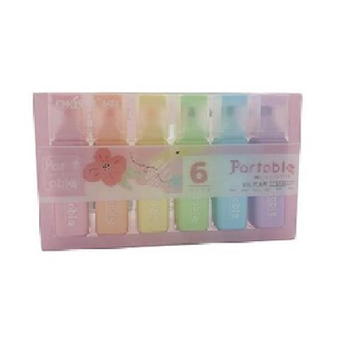 طقم اقلام ايضاح 6 الوان