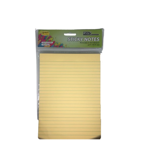 ورق ملاحظات ملون 8*6
