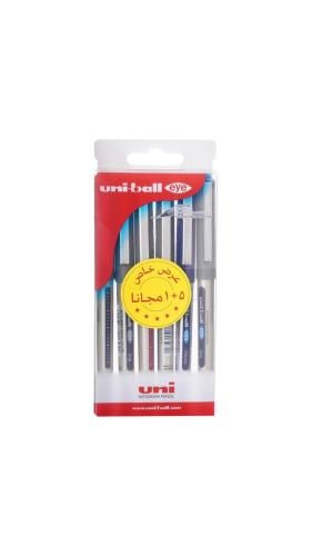 اقلام يوني بول 6 الوان (eye)