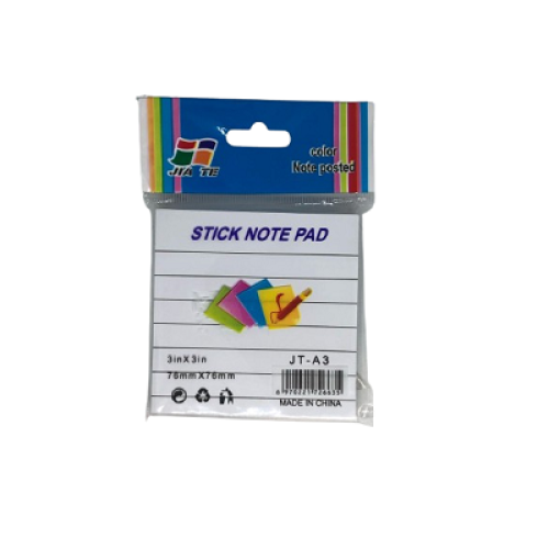 ورق ملاحظات مسطر 3*3 ابيض