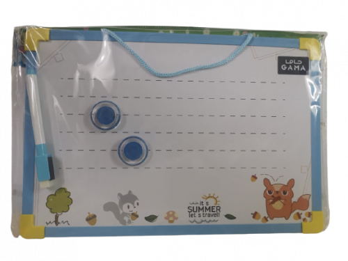 سبورة صغيرة مسطر مع لوحة تعليمية