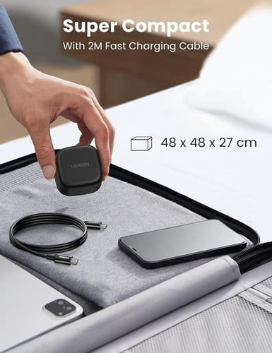 يوجرين شاحن فائق السرعة محول حائط بي دي ٢٥ واط - ك...