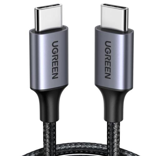 يوجرين سلك شاحن USB C TO USB C طول 1متر لون اسود
