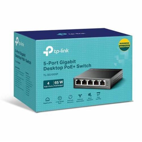 TP-LINK SWITCH 5PORT GIGA 4PORT POE TL-SG1005P