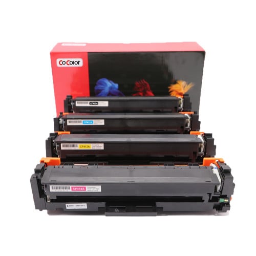 طقم طابعة حبر ليزر 410A ملون CF410A CF411A CF412A...