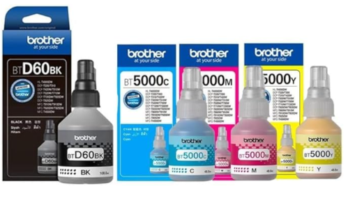 طقم حبر بروذر أصلي 4 قطع BTD60BK / BT5000