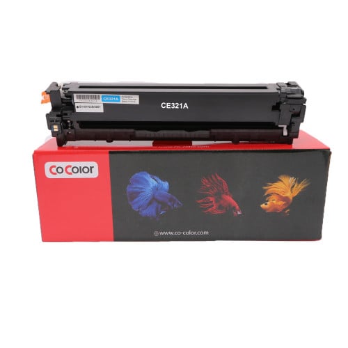 حبر طابعة ليزر 128A ازرق CE321A متوافق مع طابعات ا...