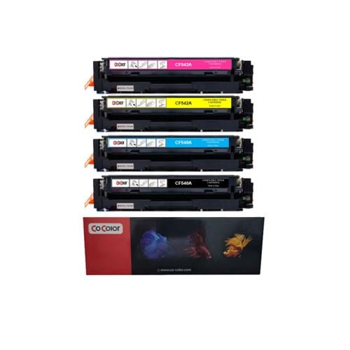 طقم احبار 203A ملونة CF543A / CF542A / CF541A / CF...