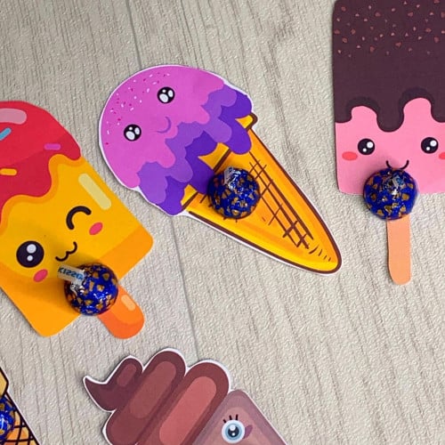 توزيعات على شكل مثلجات الايسكريم لتعلق العيديه علي...