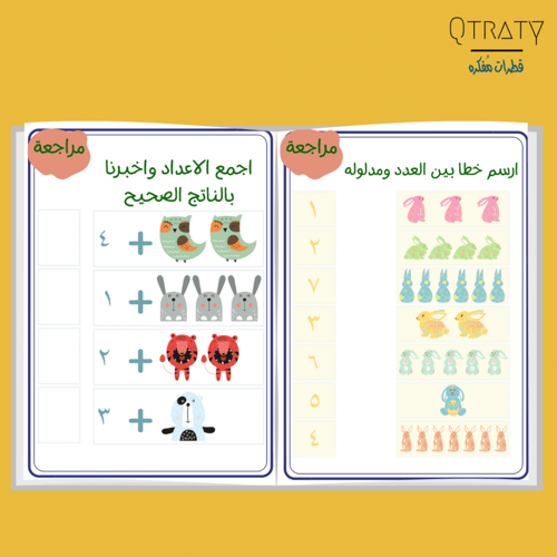 مفكرة رحلة مع الأرقام ( يشمل الارقام من 1 الى 20)