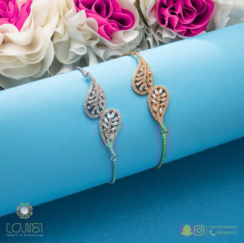 اسوارة زركون سحب مطلية